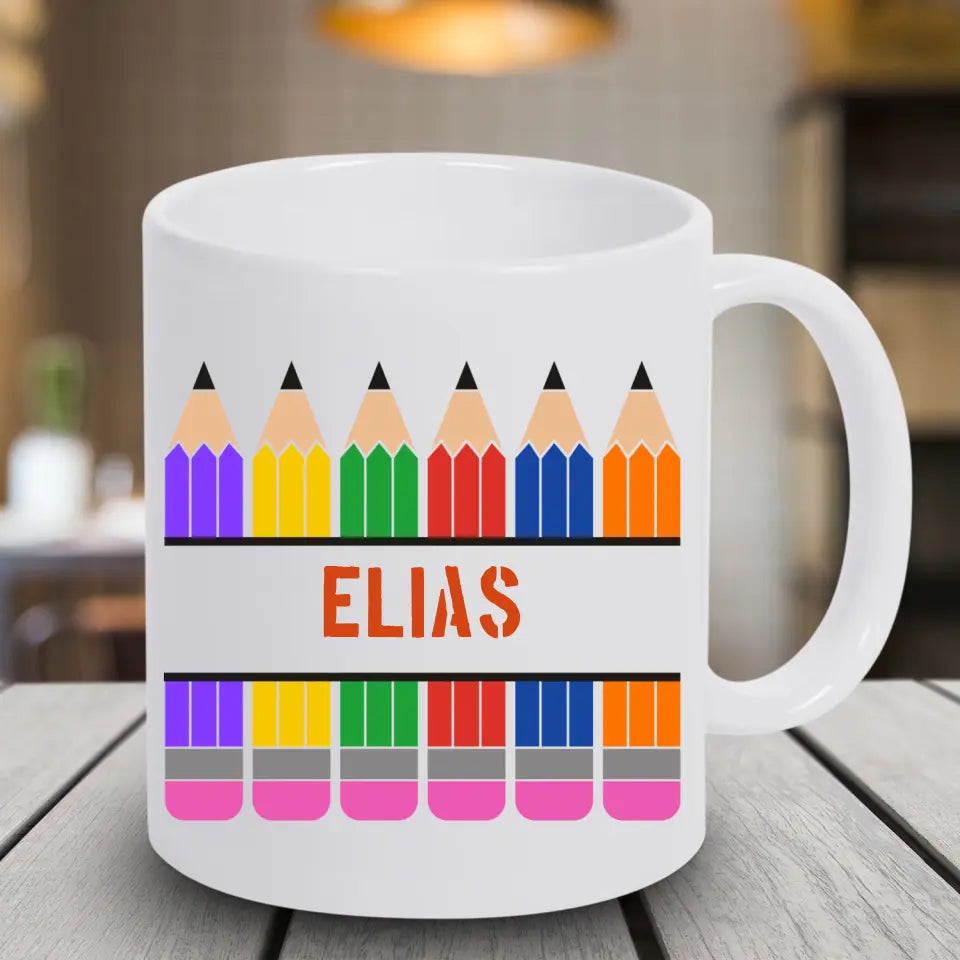 Tasse 11oz, Schulanfang - Stifte