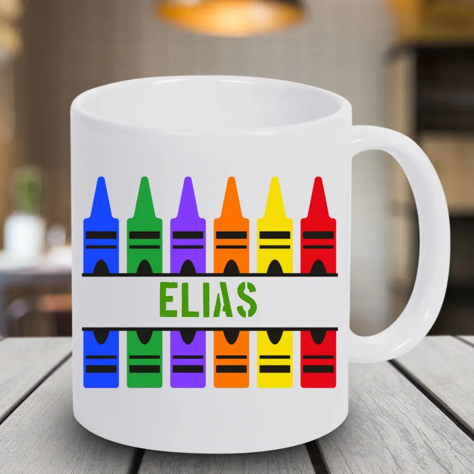 Tasse 11oz - Wachsmalkreiden