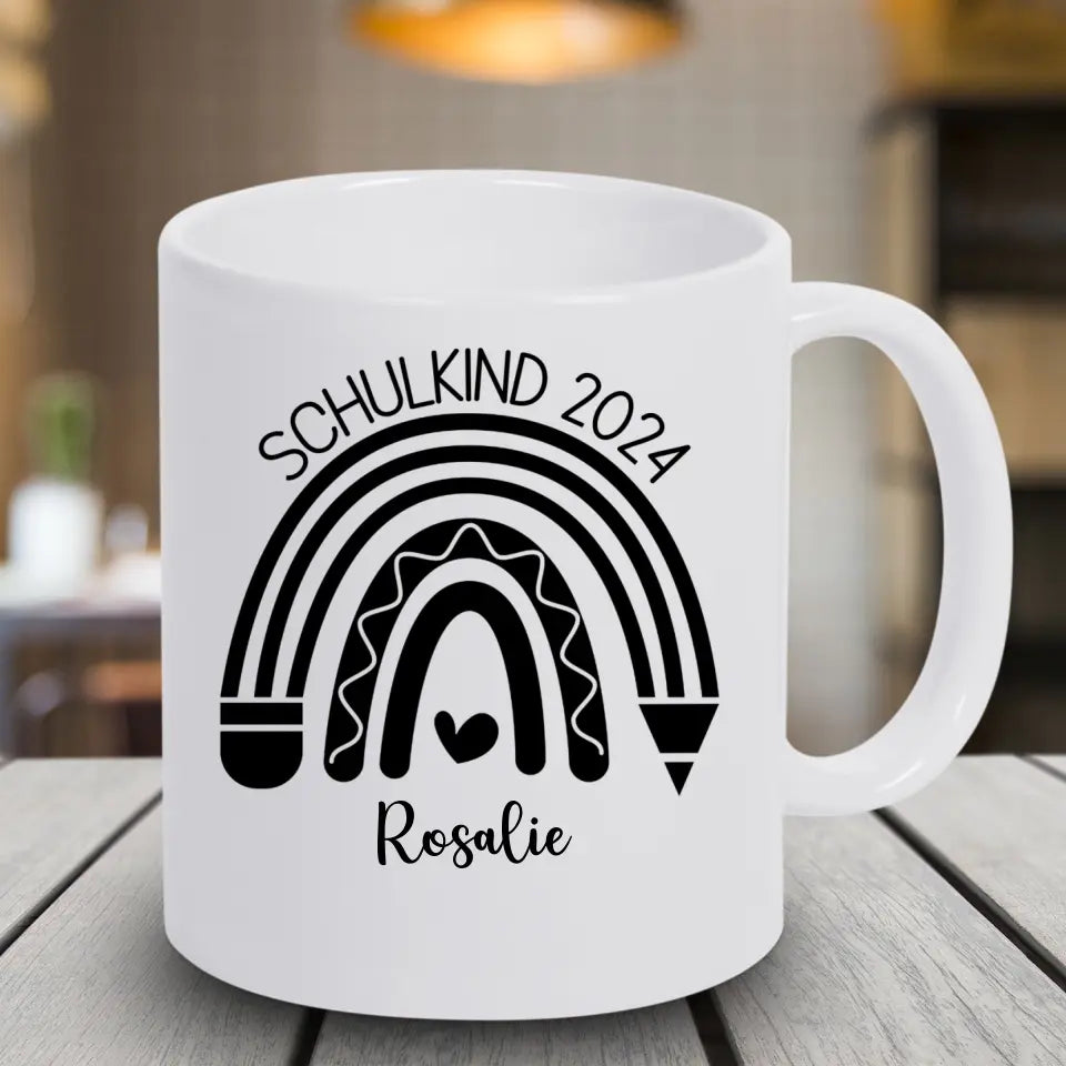 Tasse 11oz - Schulkind - Regenbogen