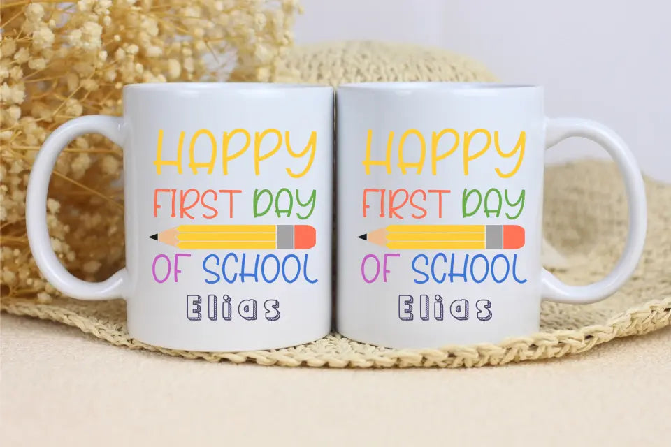 Tasse 11oz - Happy first day of school