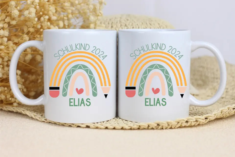 Tasse 11oz - Schulkind - Regenbogen