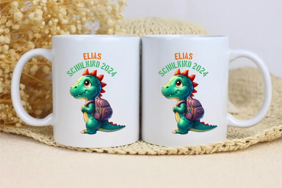 Tasse 11oz - Schulkind - Dino