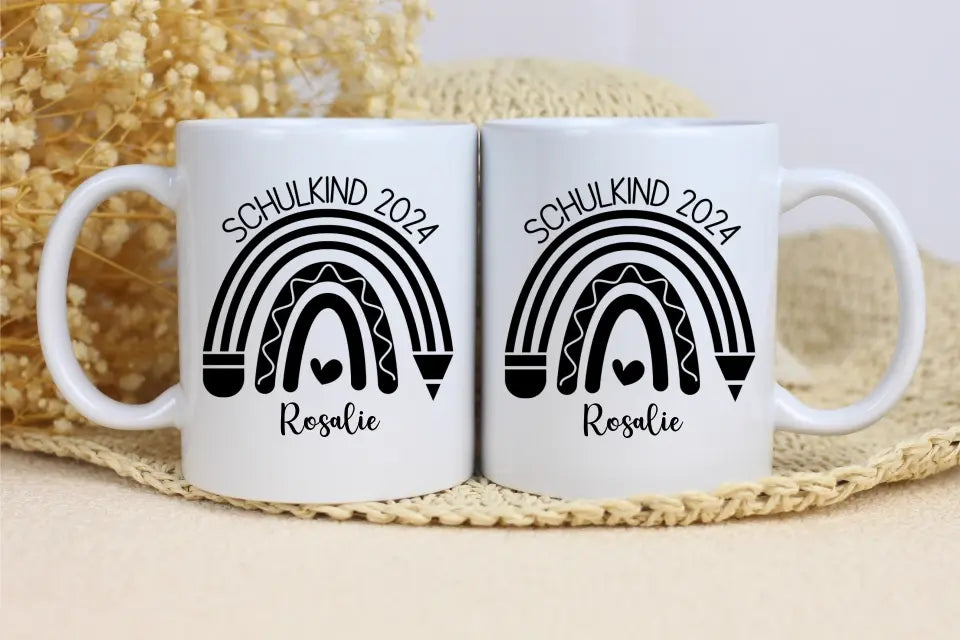 Tasse 11oz - Schulkind - Regenbogen