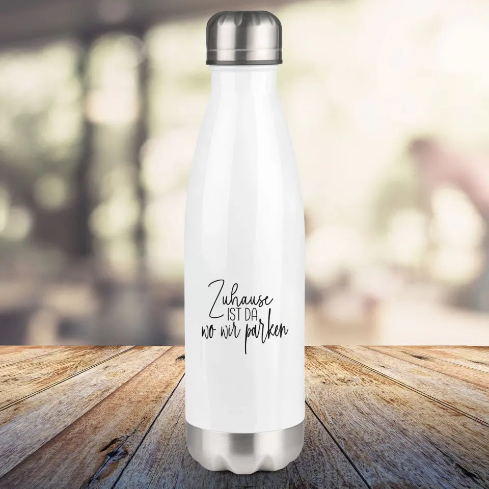 Thermosflasche, weiß 500ml - Camping