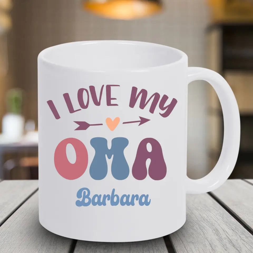 Tasse 11oz - I Love my Oma