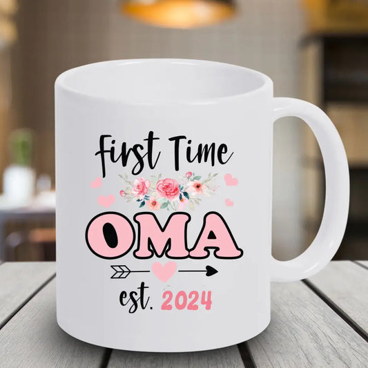 Tasse 11oz - First time Oma