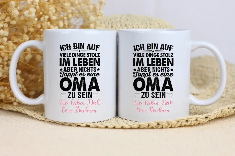 Tasse 11oz - Stolz auf Oma