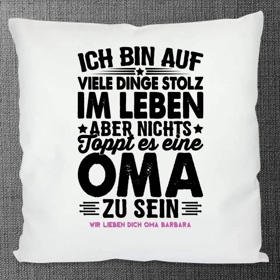 Kissen flauschig, Stolz eine Oma zu sein