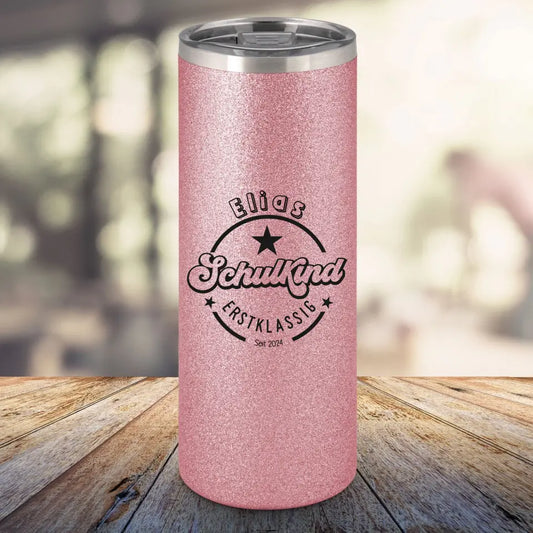 Glitzertumbler - Schulkind - Erstklassig