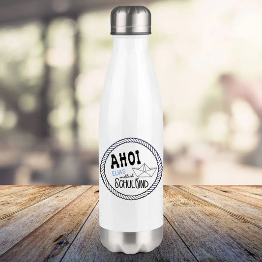 Thermosflasche, weiß 500ml - Schulanfang - Ahio